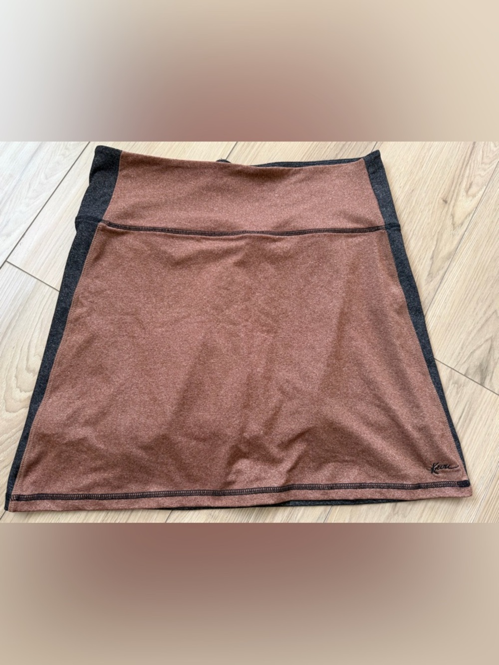 KAVU Ivy Skort Brown Front Charcoal Back Sz Large